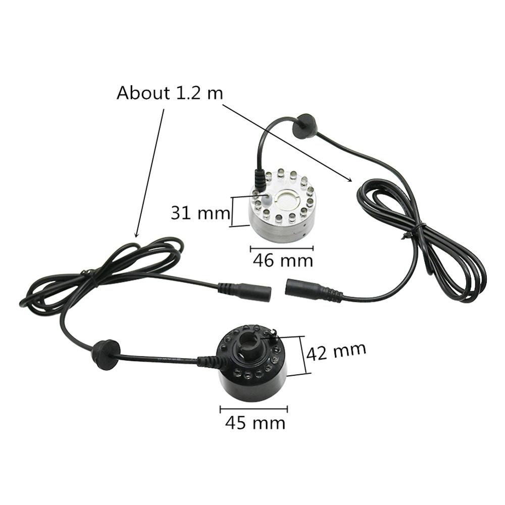 12 LED Atomizer AC100-240V Col - Terrarium Fogger Ultrasonic ulasan dan harga