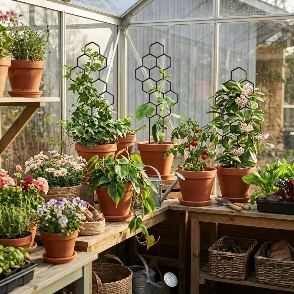Honeycomb Design Plant Trellis - Vine Climbing Plastic ulasan dan harga